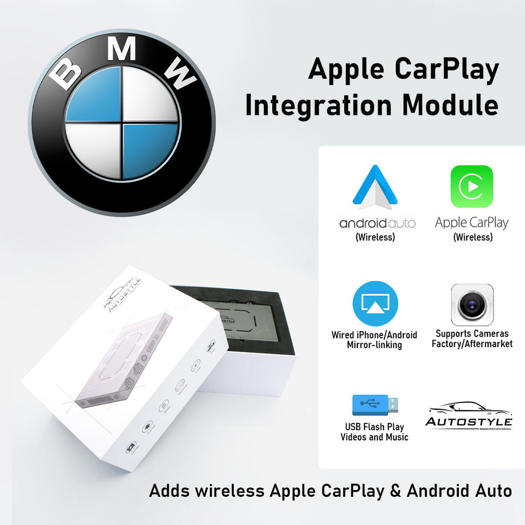 Wireless Apple CarPlay/Android Auto for BMW 1/2/3/4/5/6/7/X1/X3/X4/X5/Z4 Series with CIC (2009-2011)