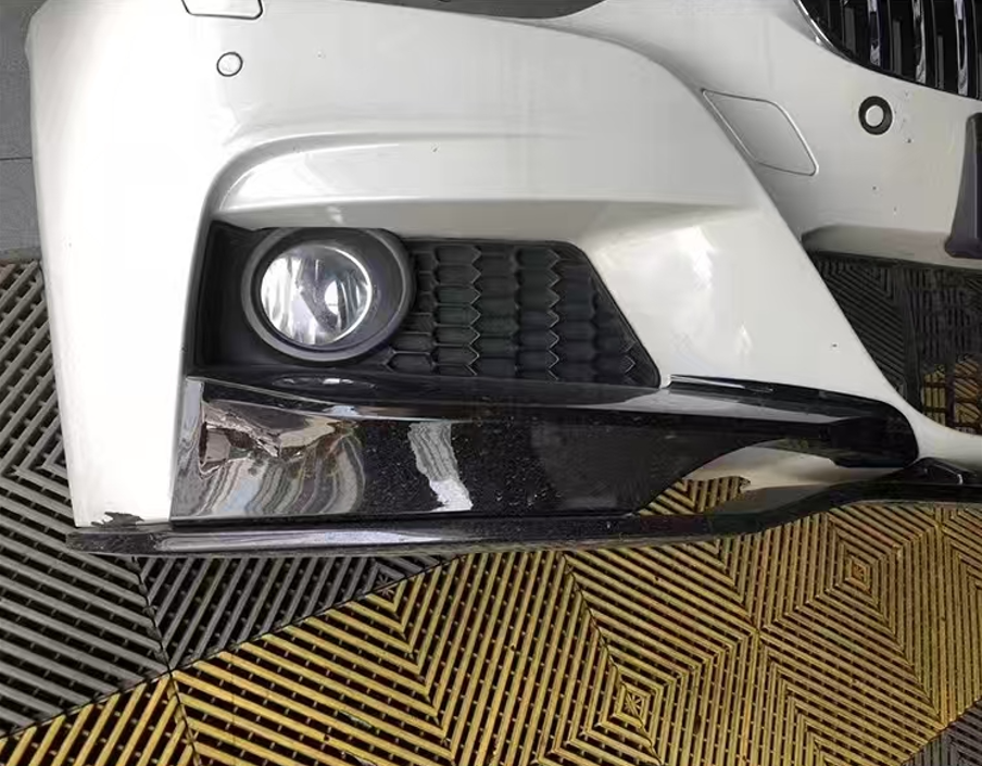 3D Style Gloss Black Front Splitter for BMW F30 F31 3 Series M Sport 12-19