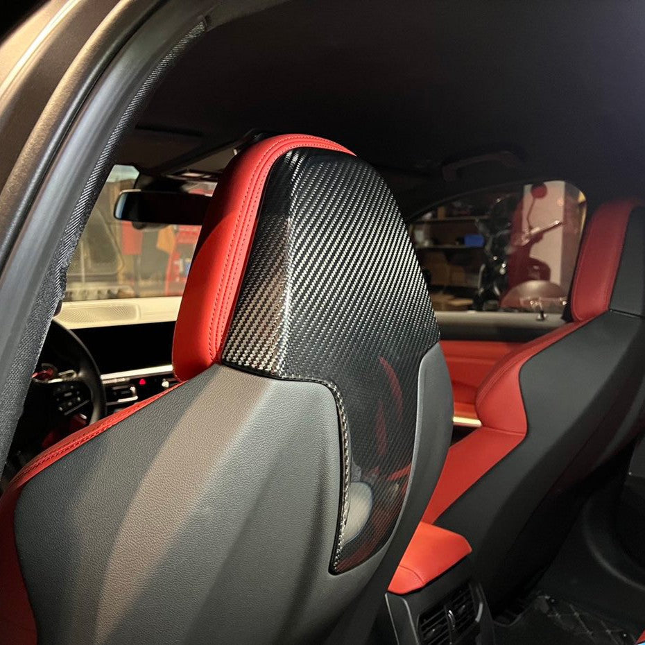 Pre-Preg Carbon Fibre Seat Covers for BMW G80 M3 F91 F92 F93 M8 21-24