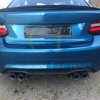 Big Fins Style Carbon Fibre Rear Diffuser for BMW F87 F87C M2 16-21