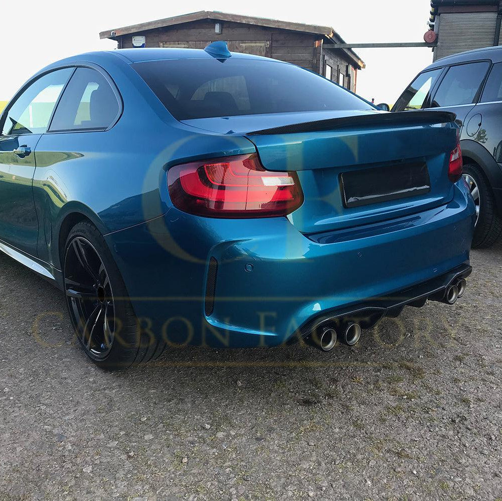 Big Fins Style Carbon Fibre Rear Diffuser for BMW F87 F87C M2 16-21