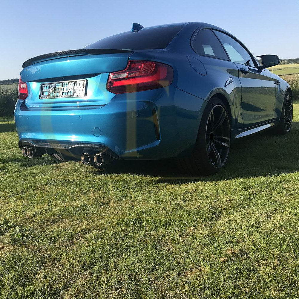 Big Fins Style Carbon Fibre Rear Diffuser for BMW F87 F87C M2 16-21