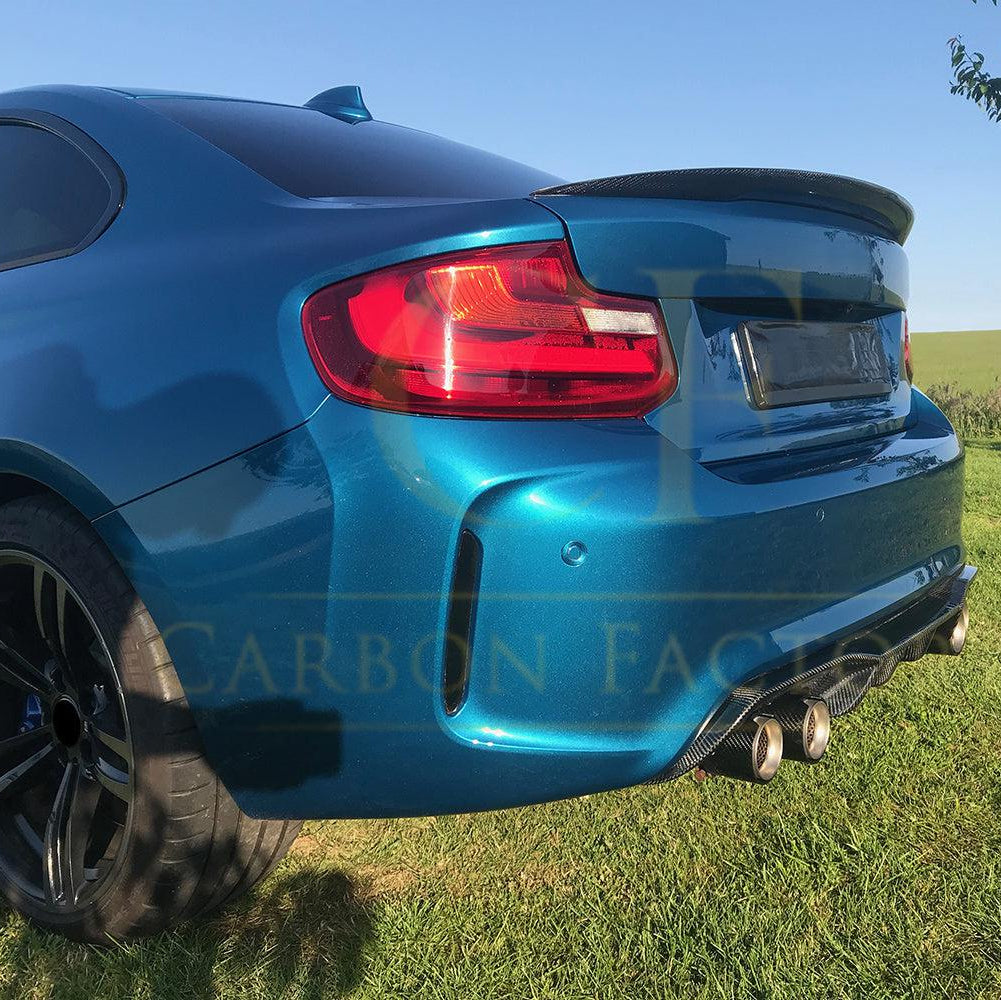 Big Fins Style Carbon Fibre Rear Diffuser for BMW F87 F87C M2 16-21