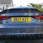 C Style Carbon Fibre Boot Spoiler for Audi A3 S3 RS3 Saloon 13-20