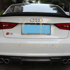 C Style Carbon Fibre Boot Spoiler for Audi A3 S3 RS3 Saloon 13-20