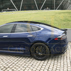 C Style Carbon Fibre Boot Spoiler for Tesla Model S 13-22