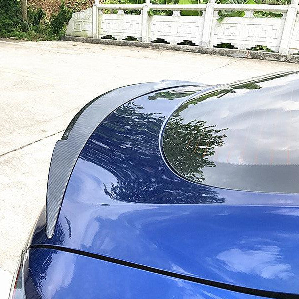 C Style Carbon Fibre Boot Spoiler for Tesla Model S 13-22