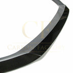 C Style Carbon Fibre Front Splitter for Audi A3 Hatchback Non S Line 17-19