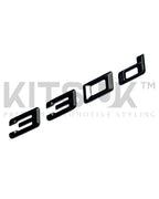 BMW F & G Series Black Tailgate Badges | Gloss Black Rear Badge