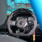 Volkswagen Golf MK7 / MK7.5 GTI / GTD / R-Line / R Carbon Fibre Steering Wheel (CUSTOM / 2013 - 2020 Models)
