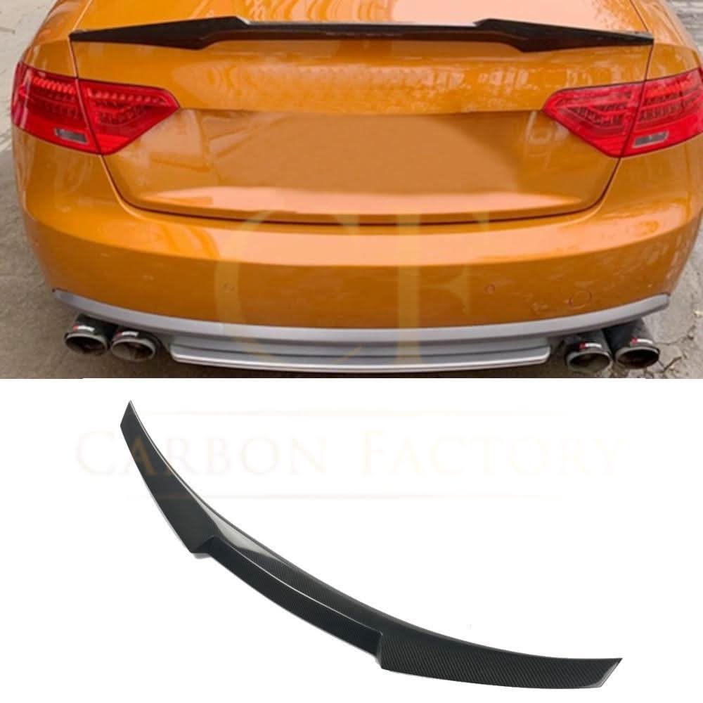 CF Style Carbon Fibre Boot Spoiler for Audi B8 A5 07-16