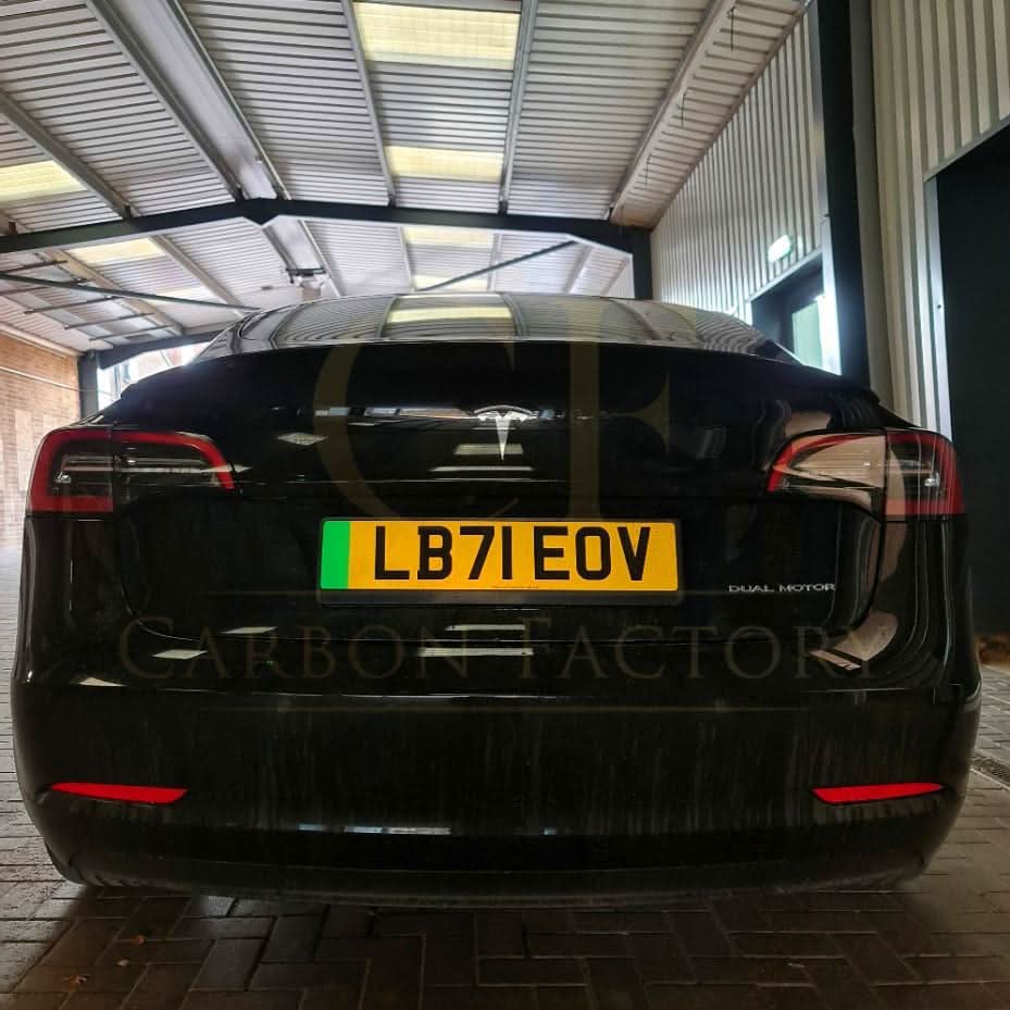 CF Style Carbon Fibre Boot Spoiler for Tesla Model 3 16-23