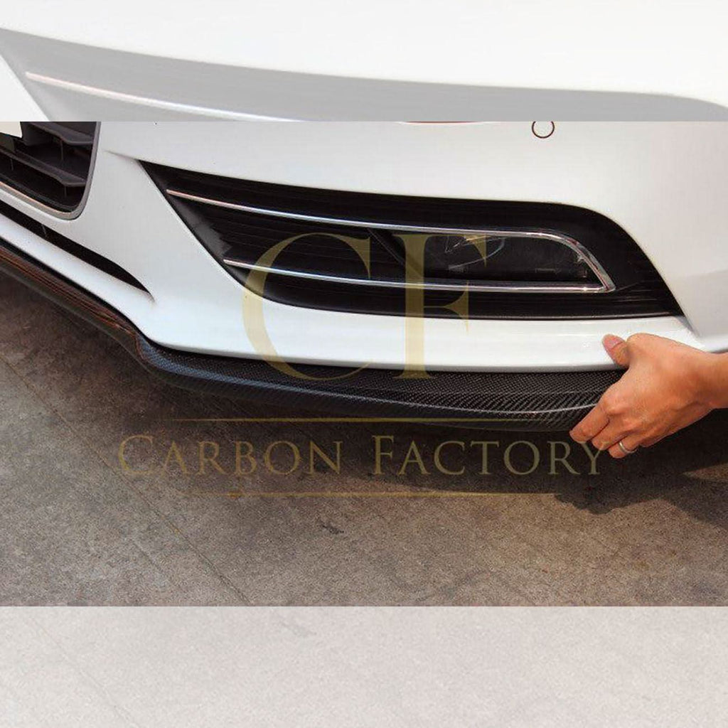 CF Style Carbon Fibre Front Splitter for Audi A4 B8.5 Non S Line 13-15