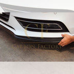 CF Style Carbon Fibre Front Splitter for Audi A4 B8.5 Non S Line 13-15