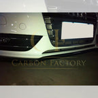 CF Style Carbon Fibre Front Splitter for Audi A4 B8.5 Non S Line 13-15