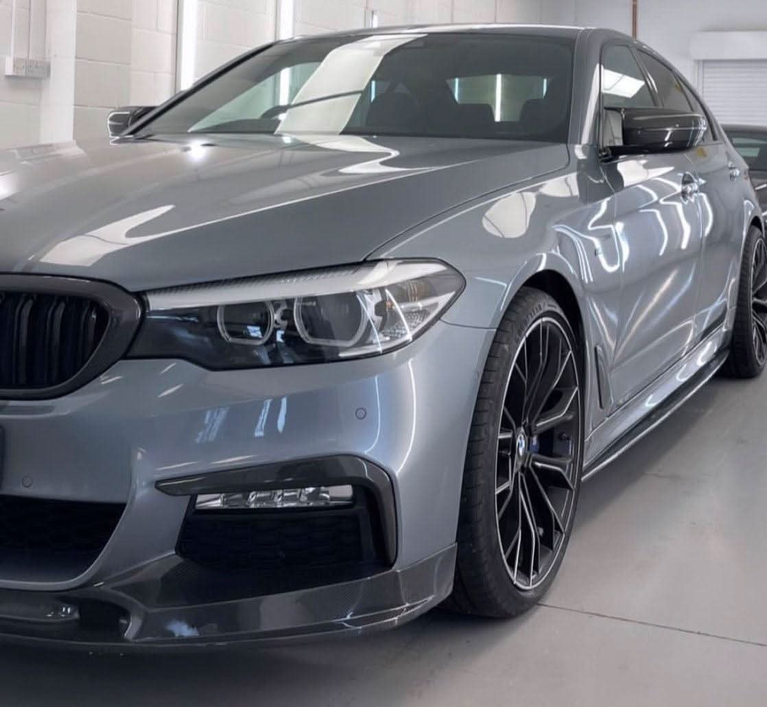 CF Style Carbon Fibre Front Splitter for BMW G30 5 Series M Sport 17-20