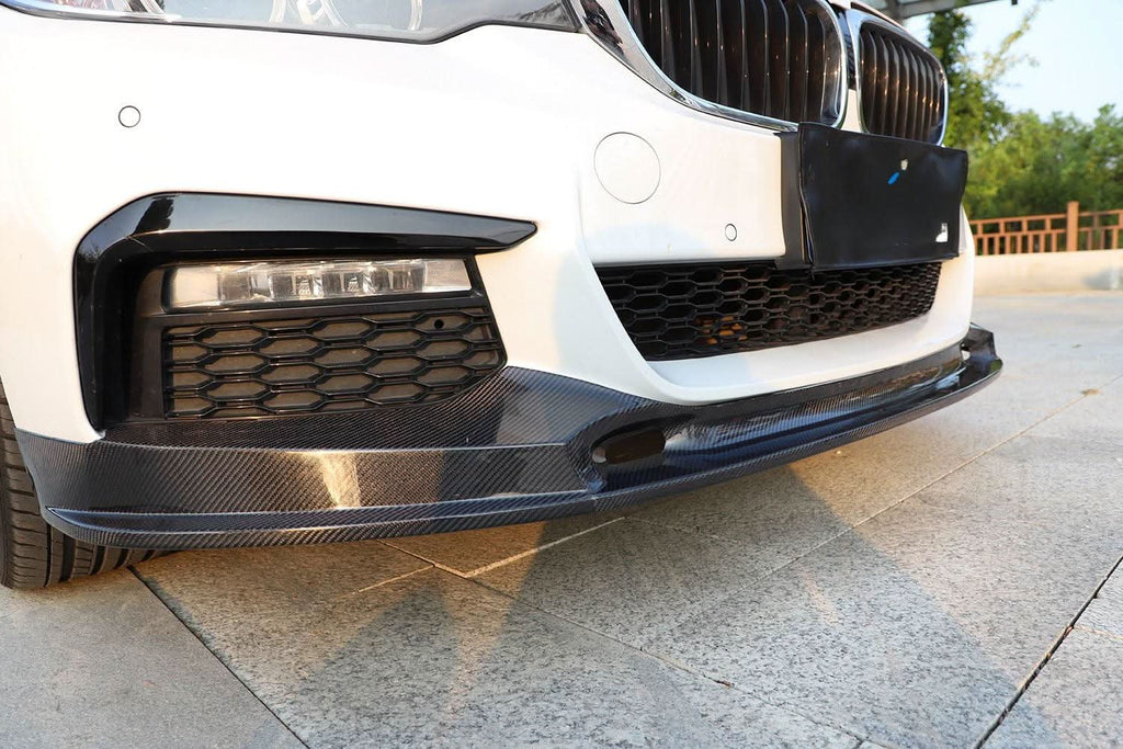 CF Style Carbon Fibre Front Splitter for BMW G30 5 Series M Sport 17-20