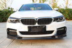 CF Style Carbon Fibre Front Splitter for BMW G30 5 Series M Sport 17-20