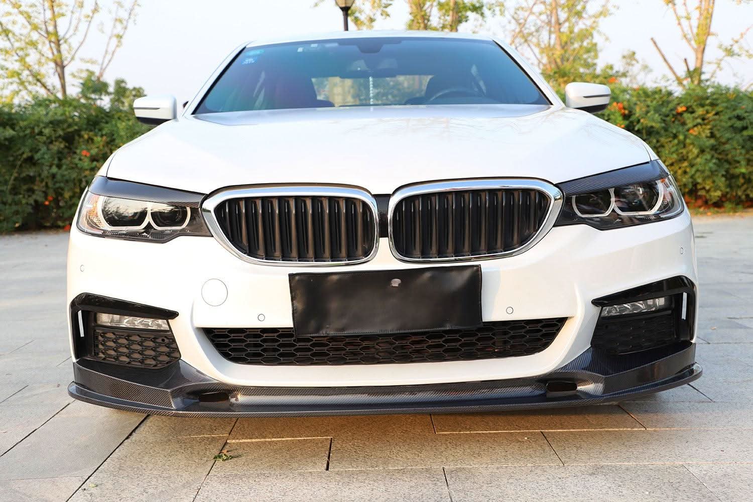 CF Style Carbon Fibre Front Splitter for BMW G30 5 Series M Sport 17-20