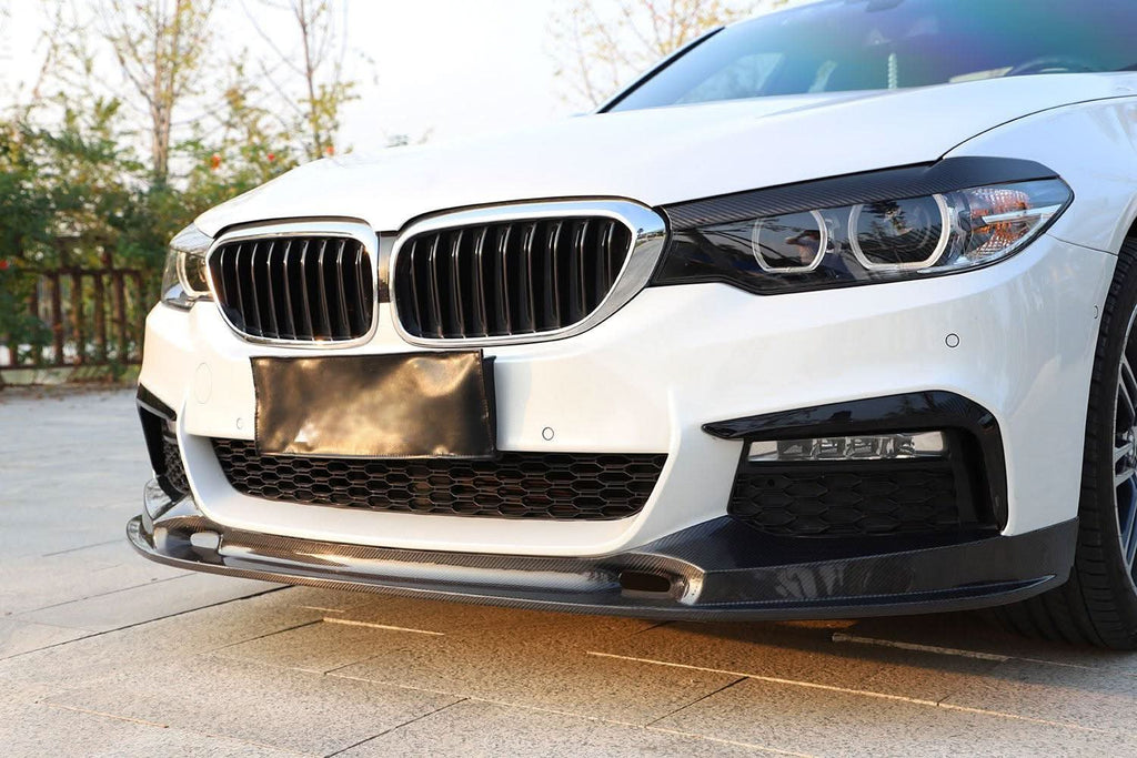 CF Style Carbon Fibre Front Splitter for BMW G30 5 Series M Sport 17-20