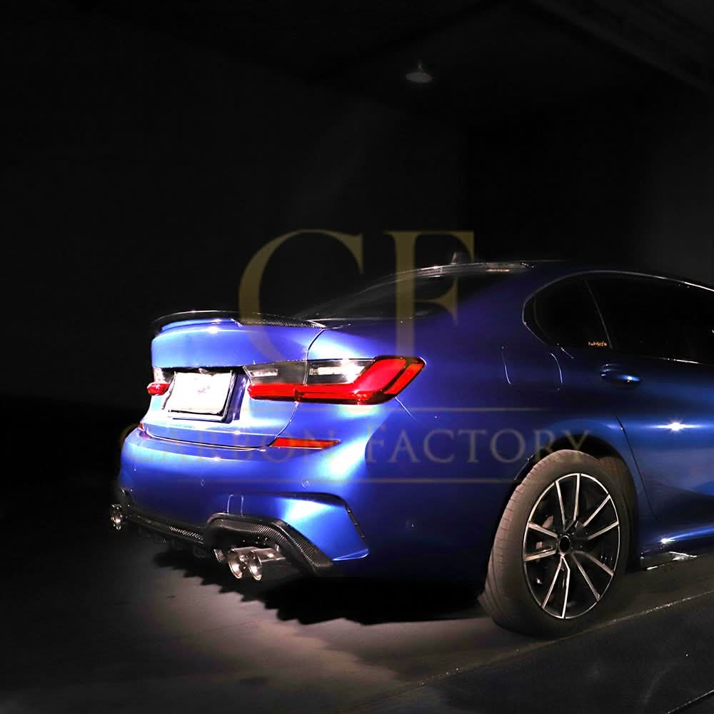 CF Style Carbon Fibre Rear Diffuser for BMW 3 Series G20 G21 Pre-LCI M Sport 19-22