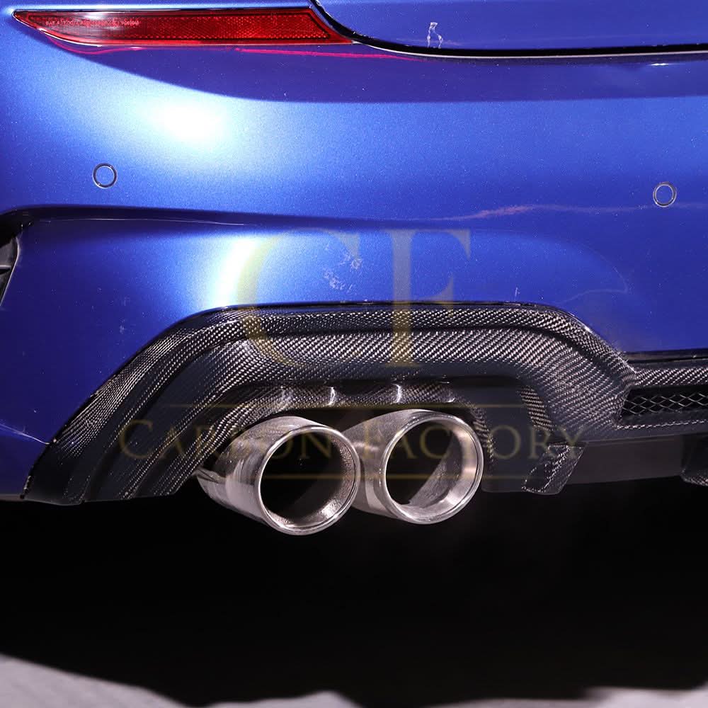 CF Style Carbon Fibre Rear Diffuser for BMW 3 Series G20 G21 Pre-LCI M Sport 19-22