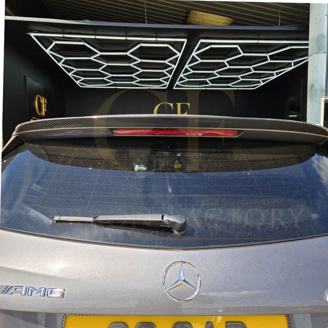 CF Style Carbon Fibre Roof Spoiler for Mercedes Benz W176 A Class 13-18