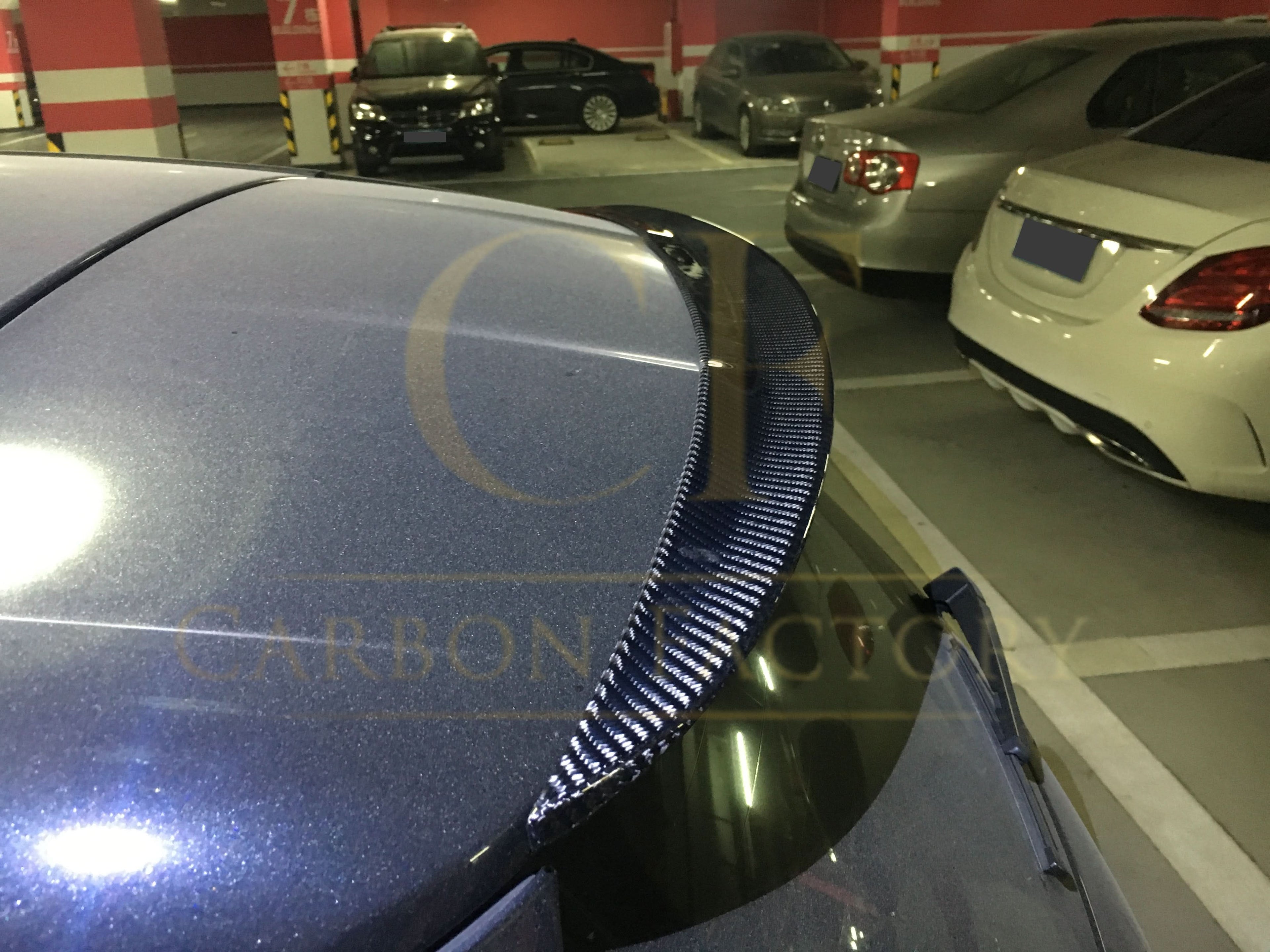 CF Style Carbon Fibre Roof Spoiler for Mercedes Benz W176 A Class 13-18