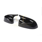 CF Style Gloss Black Replacement Mirror Covers for BMW G01 X3 G02 X4 G05 X5 G06 X6 G07 X7 18-25