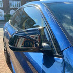 CF Style Gloss Black Replacement Mirror Covers for BMW G01 X3 G02 X4 G05 X5 G06 X6 G07 X7 18-25