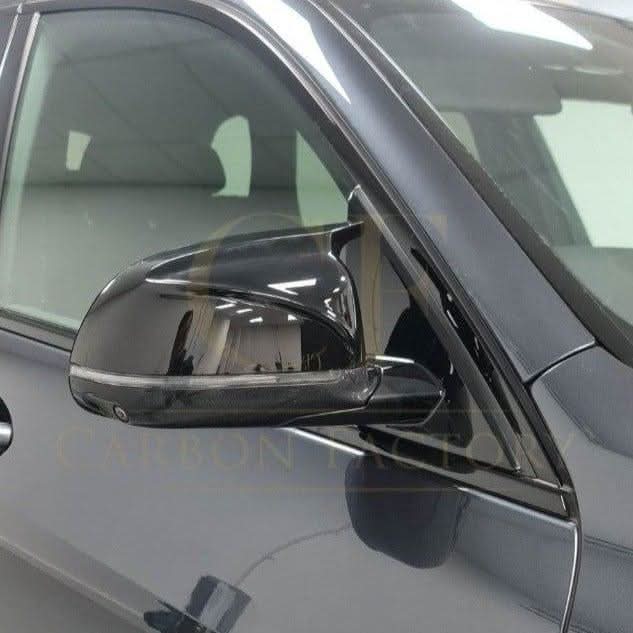 CF Style Gloss Black Replacement Mirror Covers for BMW G01 X3 G02 X4 G05 X5 G06 X6 G07 X7 18-25