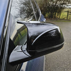 CF Style Gloss Black Replacement Mirror Covers for BMW G01 X3 G02 X4 G05 X5 G06 X6 G07 X7 18-25