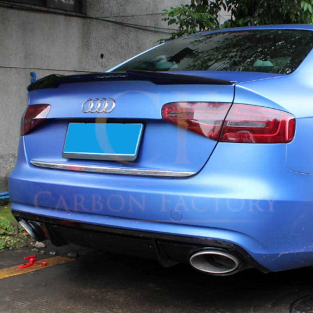 CF Style Pre-Preg Carbon Fibre Boot Spoiler for Audi A4 B8 B8.5 08-15