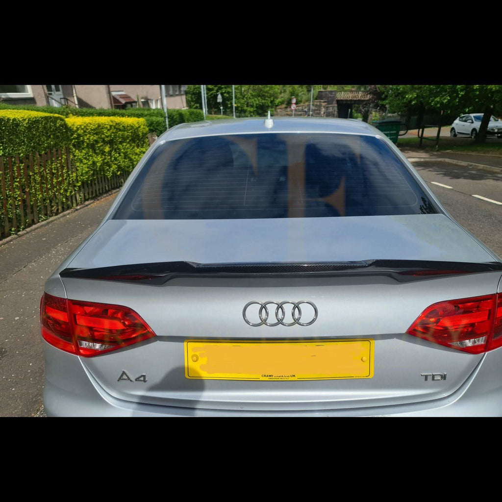 CF Style Pre-Preg Carbon Fibre Boot Spoiler for Audi A4 B8 B8.5 08-15