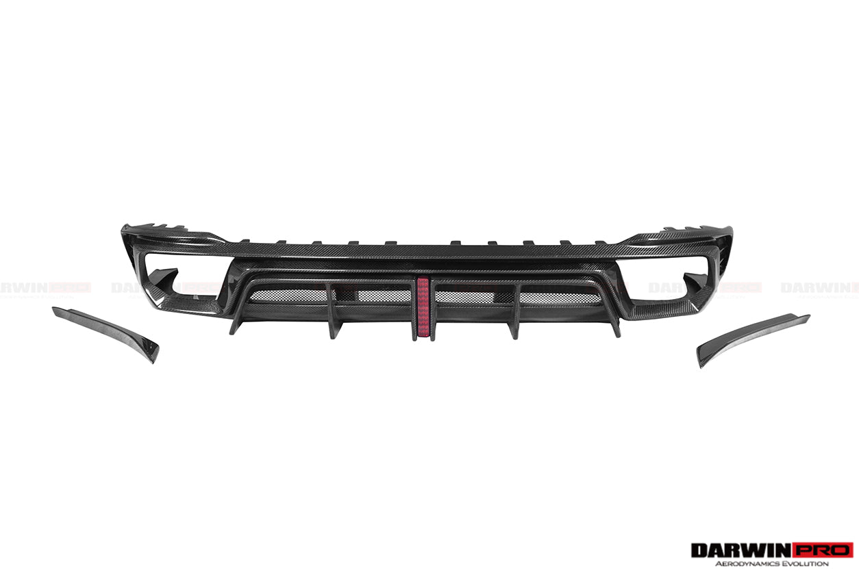 DARWINPRO - AUDI RS4 B9 B9.5 2017 -2024 CARBON FIBRE BKSS LED REAR DIFFUSER AND REAR SIDE SKIRTS