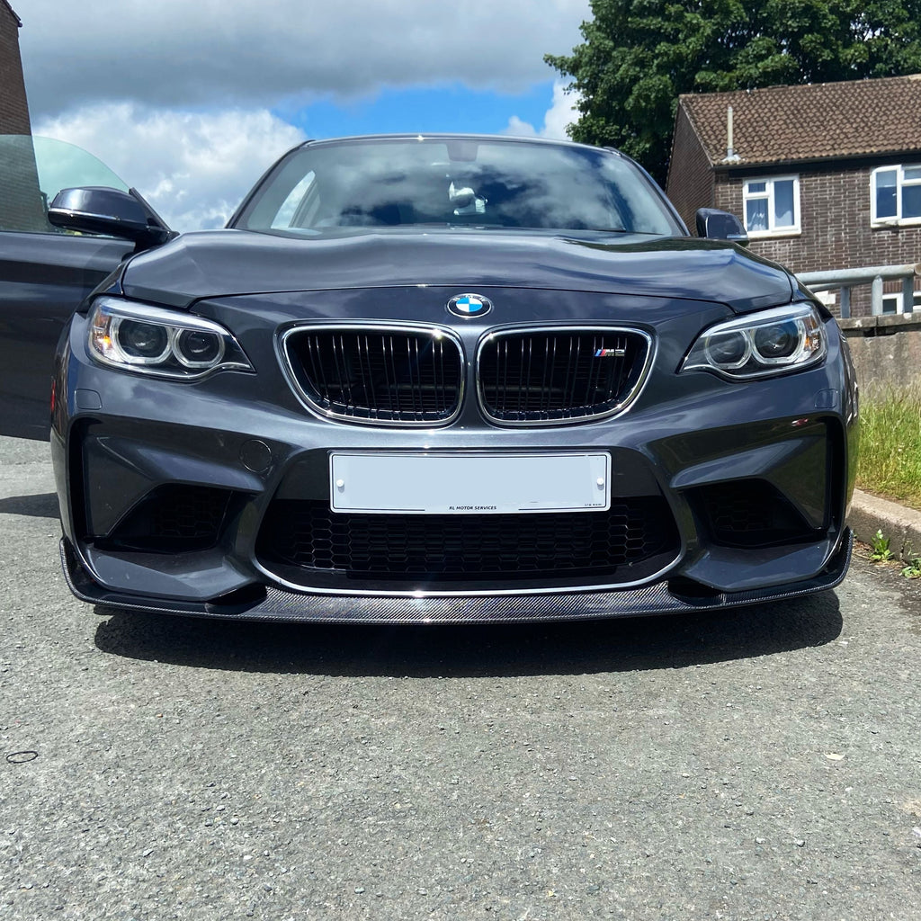 CS Style Carbon Fibre Front Splitter for BMW F87 M2 OG 16-18