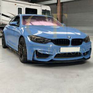 CS Style Gloss Black Front Splitter for BMW F80 M3 F82 F83 M4 14-20