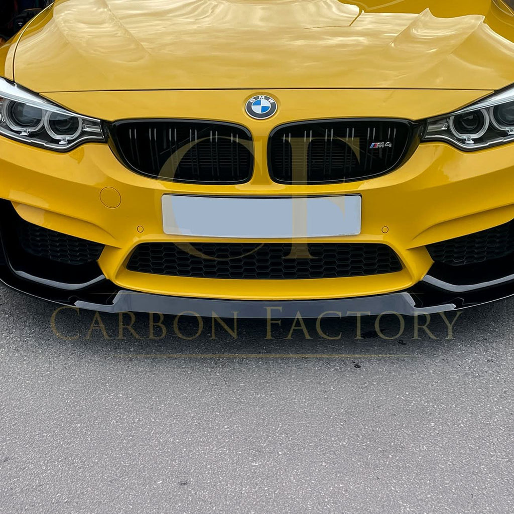 CS Style Gloss Black Front Splitter for BMW F80 M3 F82 F83 M4 14-20