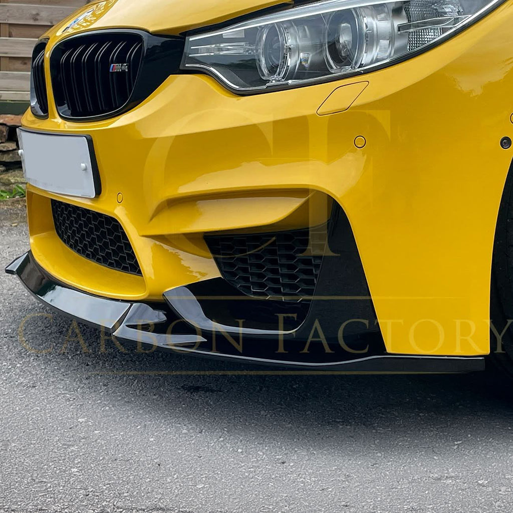 CS Style Gloss Black Front Splitter for BMW F80 M3 F82 F83 M4 14-20