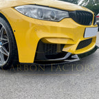 CS Style Gloss Black Front Splitter for BMW F80 M3 F82 F83 M4 14-20