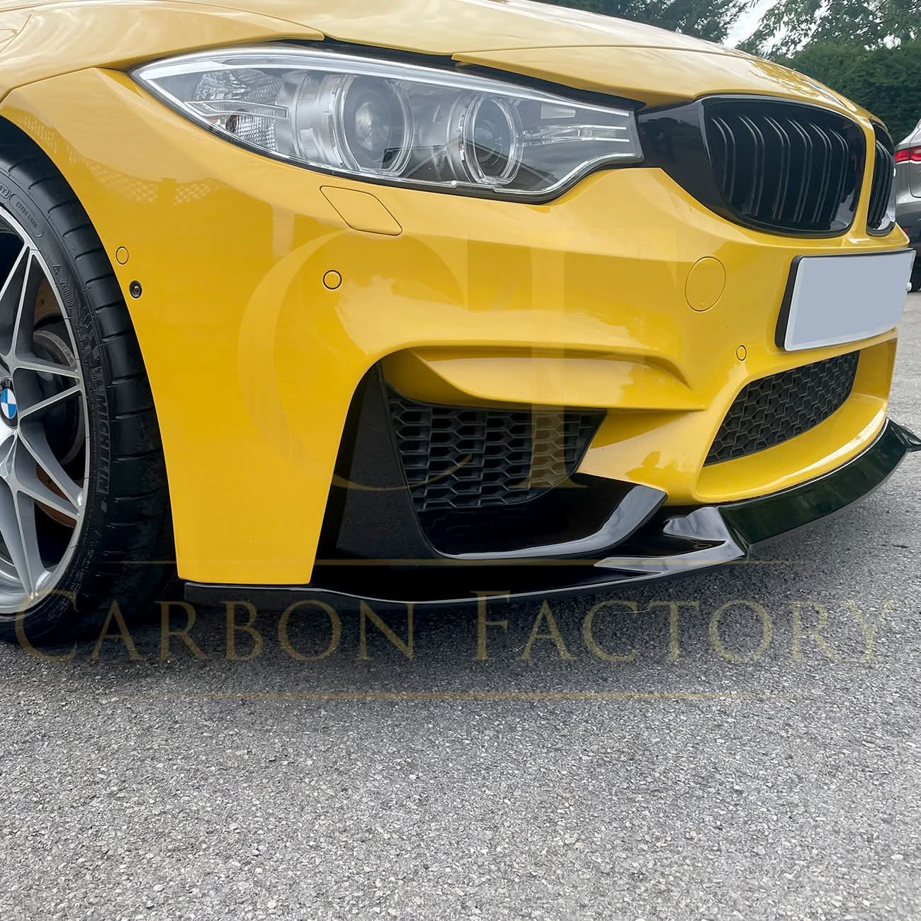 CS Style Gloss Black Front Splitter for BMW F80 M3 F82 F83 M4 14-20