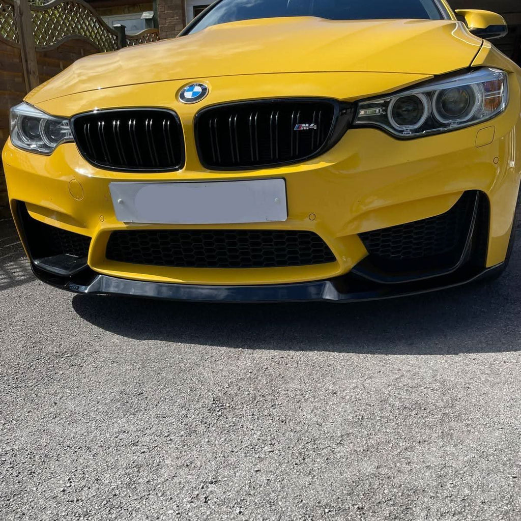 CS Style Gloss Black Front Splitter for BMW F80 M3 F82 F83 M4 14-20