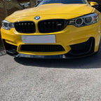 CS Style Gloss Black Front Splitter for BMW F80 M3 F82 F83 M4 14-20