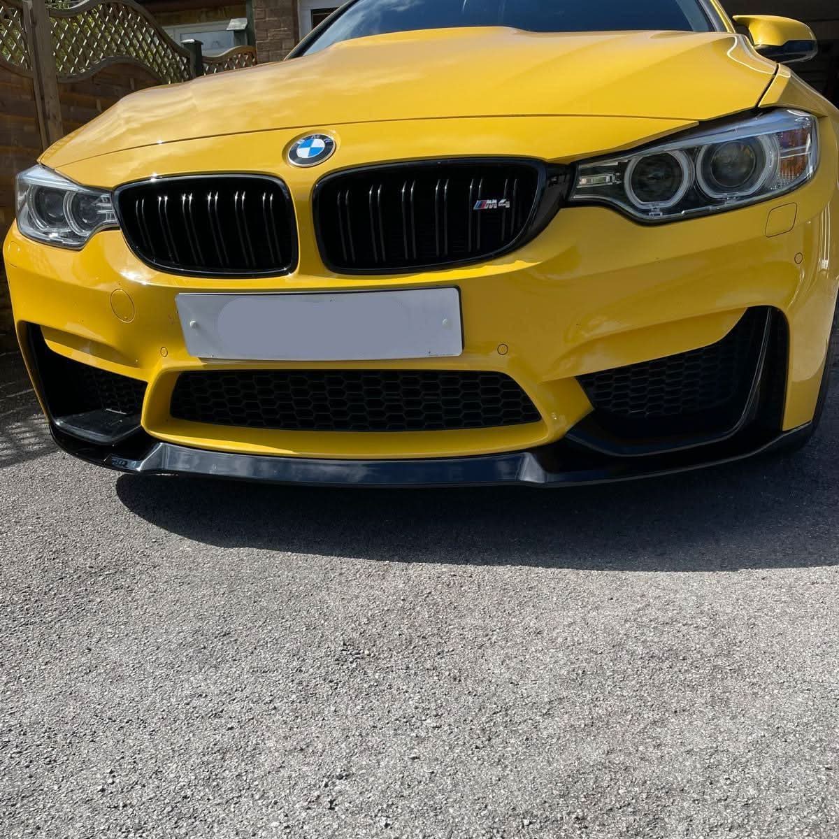 CS Style Gloss Black Front Splitter for BMW F80 M3 F82 F83 M4 14-20