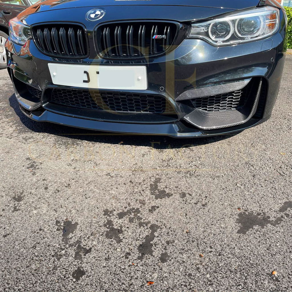 CS Style Gloss Black Front Splitter for BMW F80 M3 F82 F83 M4 14-20
