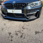 CS Style Gloss Black Front Splitter for BMW F80 M3 F82 F83 M4 14-20