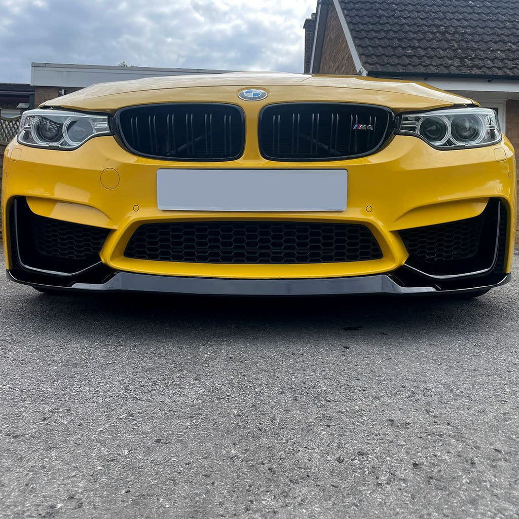 CS Style Gloss Black Front Splitter for BMW F80 M3 F82 F83 M4 14-20
