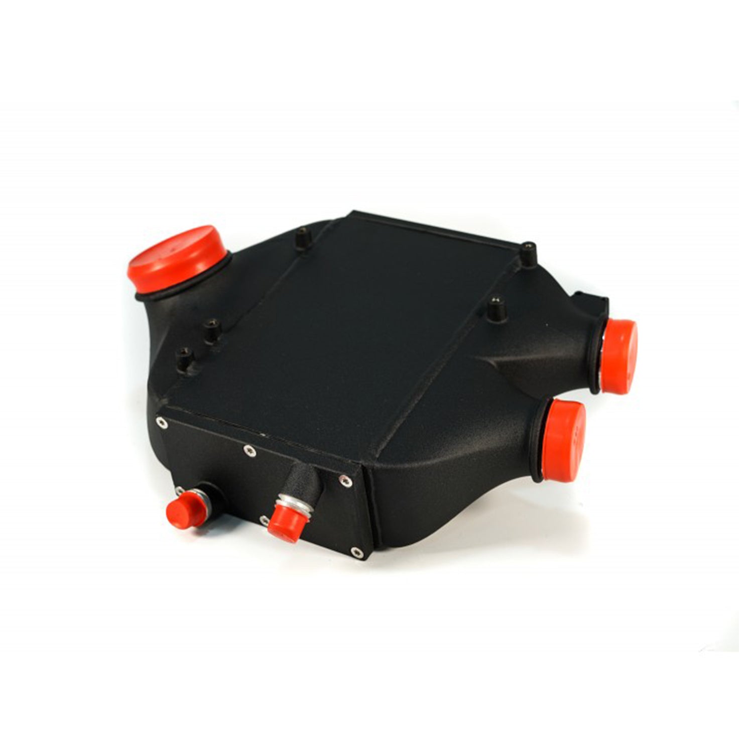 CSF BMW M3/M4/M2 Competition Race Top Mount Charge Cooler In Crinkle Black Finish (F80/F82/F83/F87)