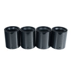 BMW F90/F92 M5 CARBON FIBRE EXHAUST TIPS - MATTE BLACK x4