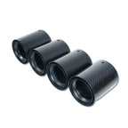BMW F90/F92 M5 CARBON FIBRE EXHAUST TIPS - MATTE BLACK x4